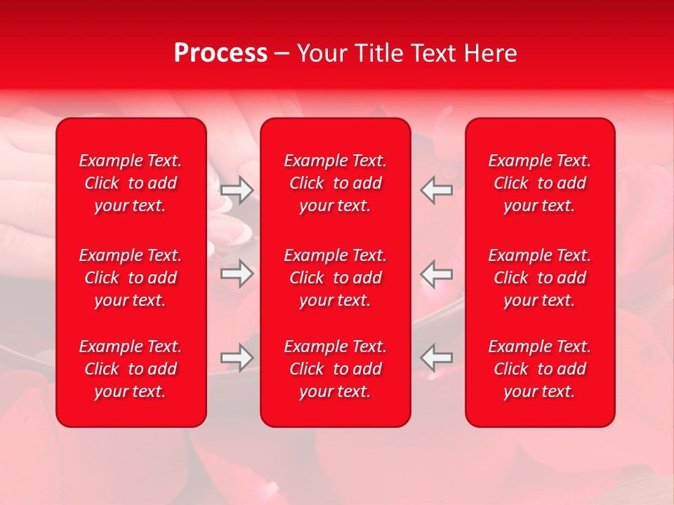 Rose Petals In Water PowerPoint Template