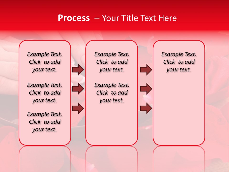 Rose Petals In Water PowerPoint Template
