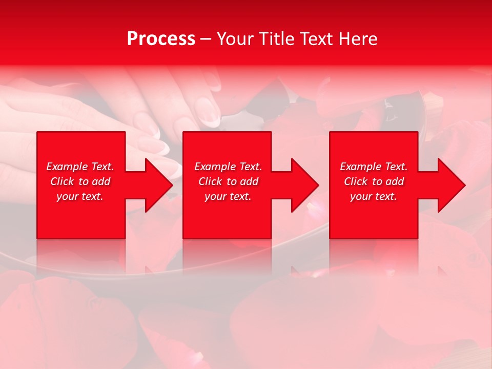 Rose Petals In Water PowerPoint Template