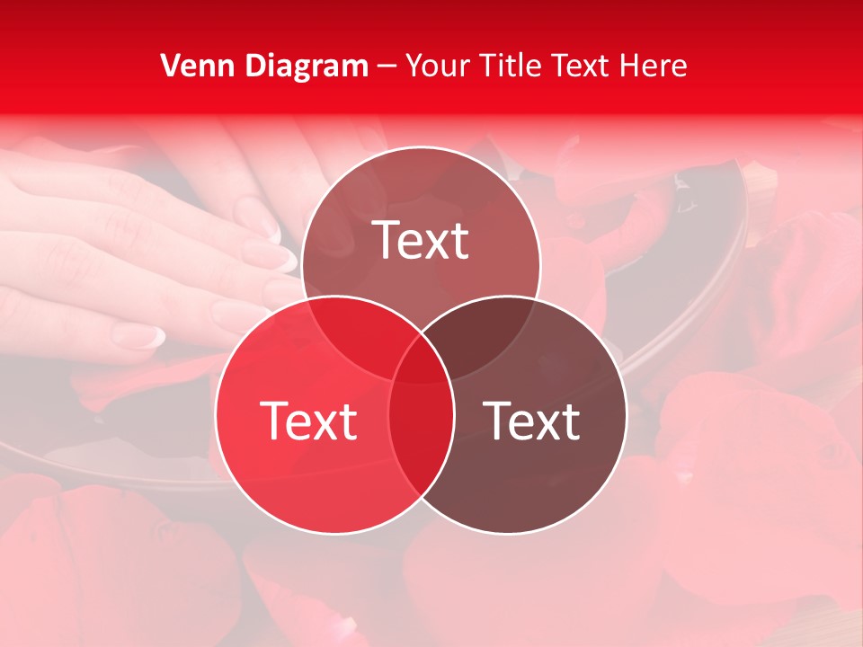 Rose Petals In Water PowerPoint Template