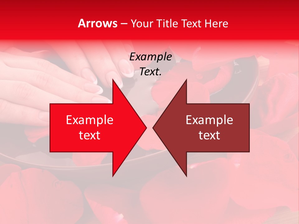 Rose Petals In Water PowerPoint Template