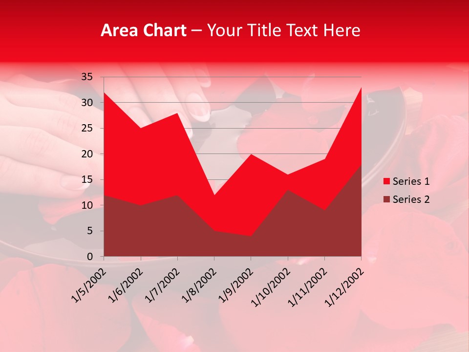 Rose Petals In Water PowerPoint Template