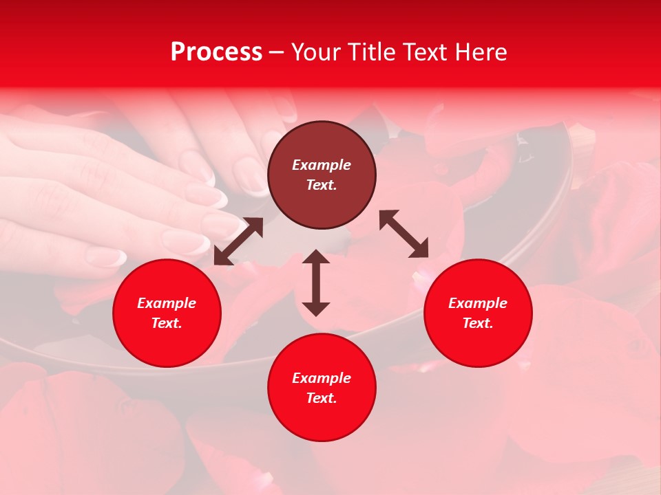 Rose Petals In Water PowerPoint Template