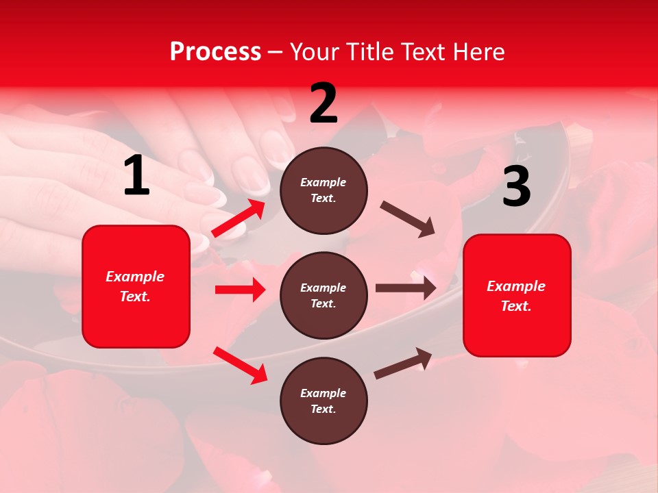 Rose Petals In Water PowerPoint Template