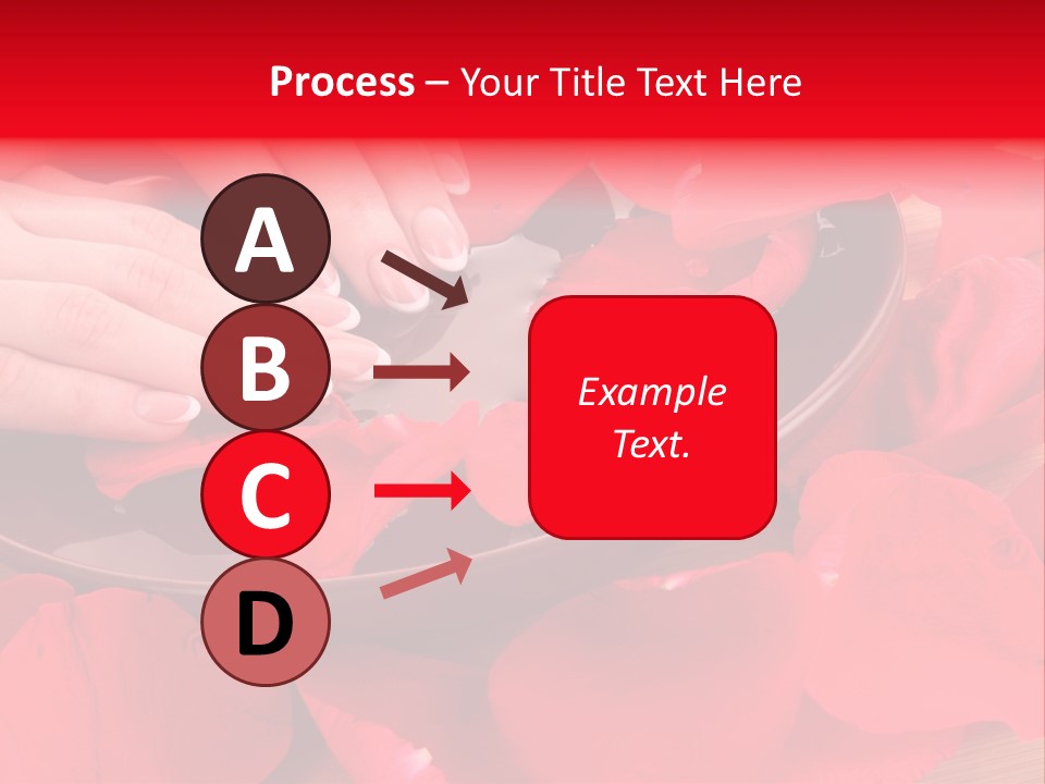 Rose Petals In Water PowerPoint Template