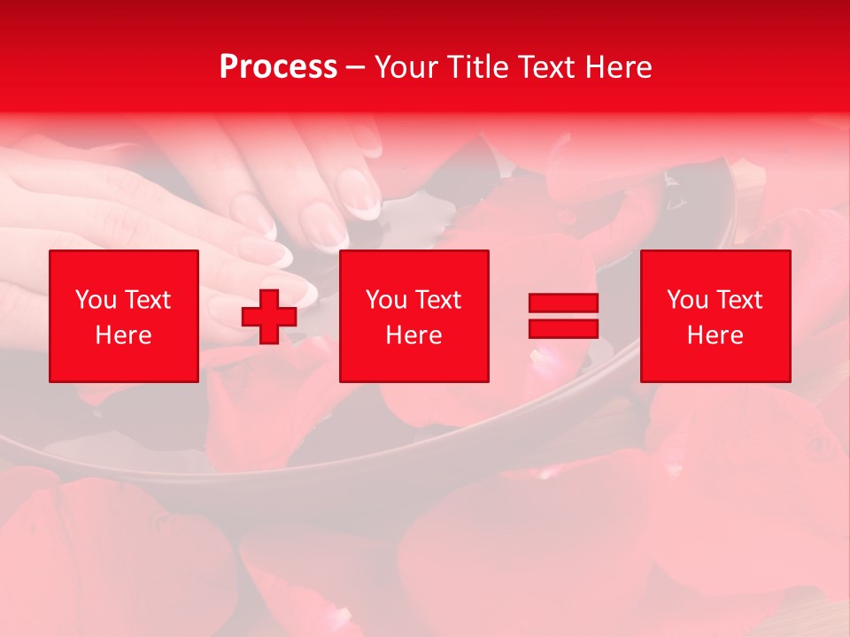 Rose Petals In Water PowerPoint Template