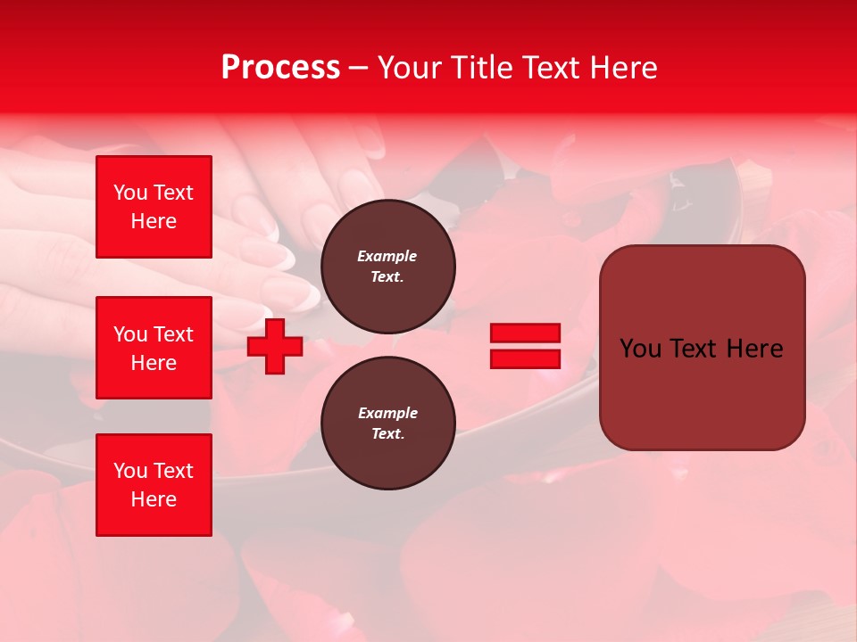 Rose Petals In Water PowerPoint Template