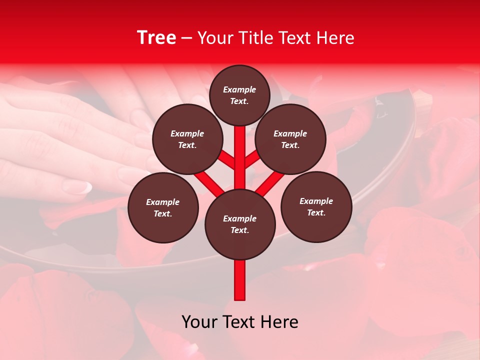 Rose Petals In Water PowerPoint Template