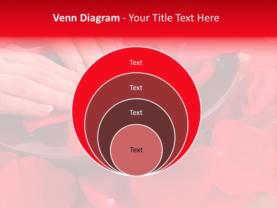 Rose Petals In Water PowerPoint Template