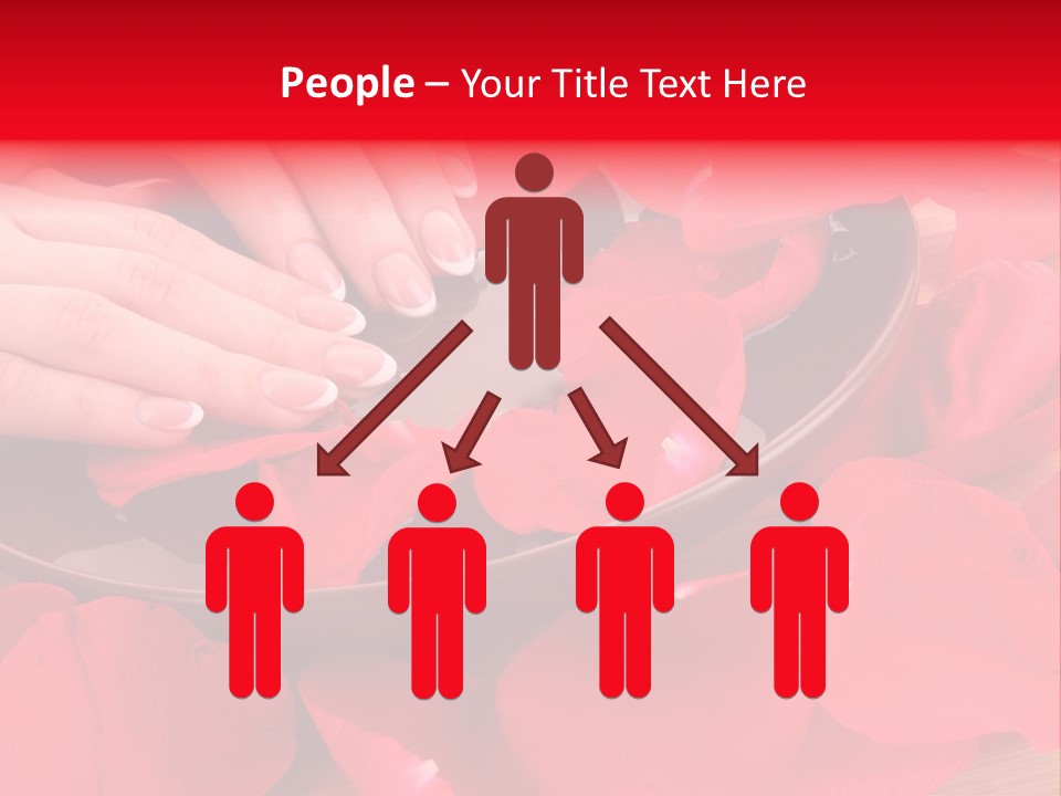 Rose Petals In Water PowerPoint Template