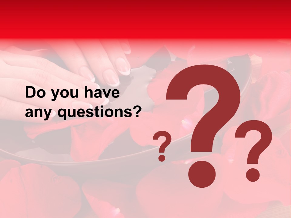 Rose Petals In Water PowerPoint Template