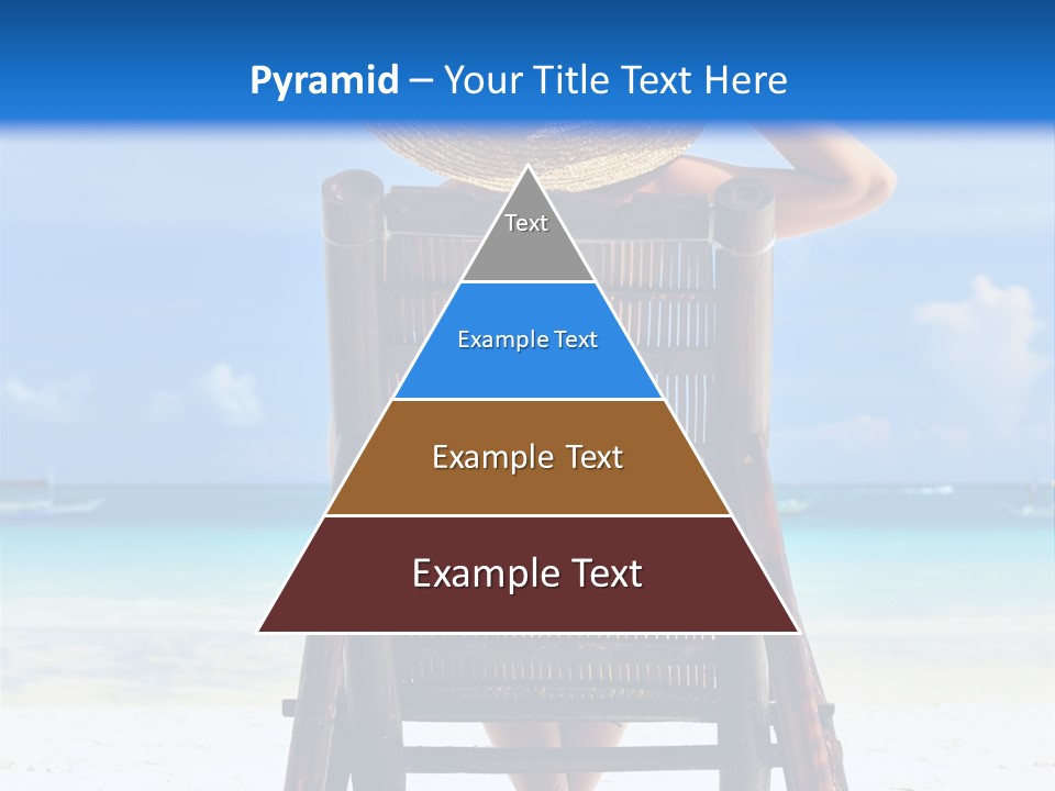 Girl On Beach PowerPoint Template