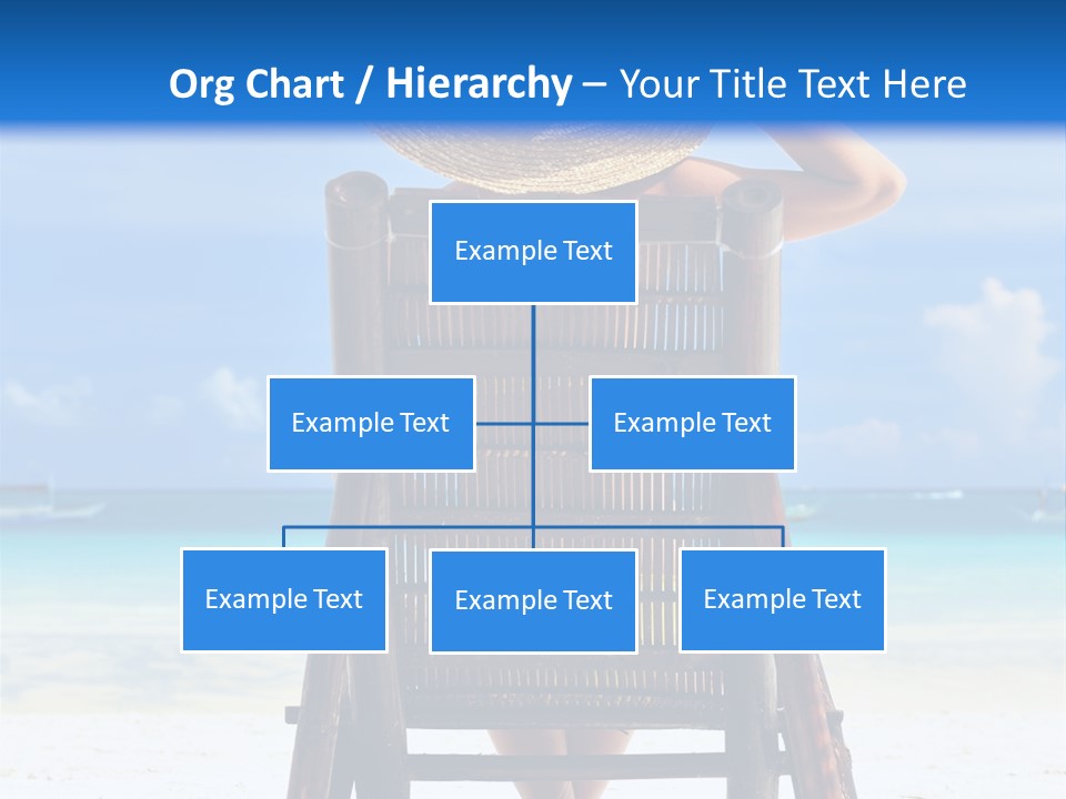 Girl On Beach PowerPoint Template