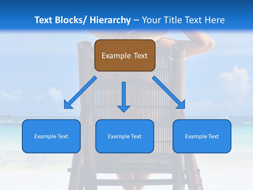 Girl On Beach PowerPoint Template