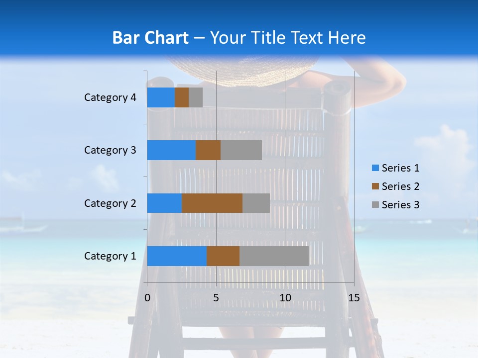 Girl On Beach PowerPoint Template