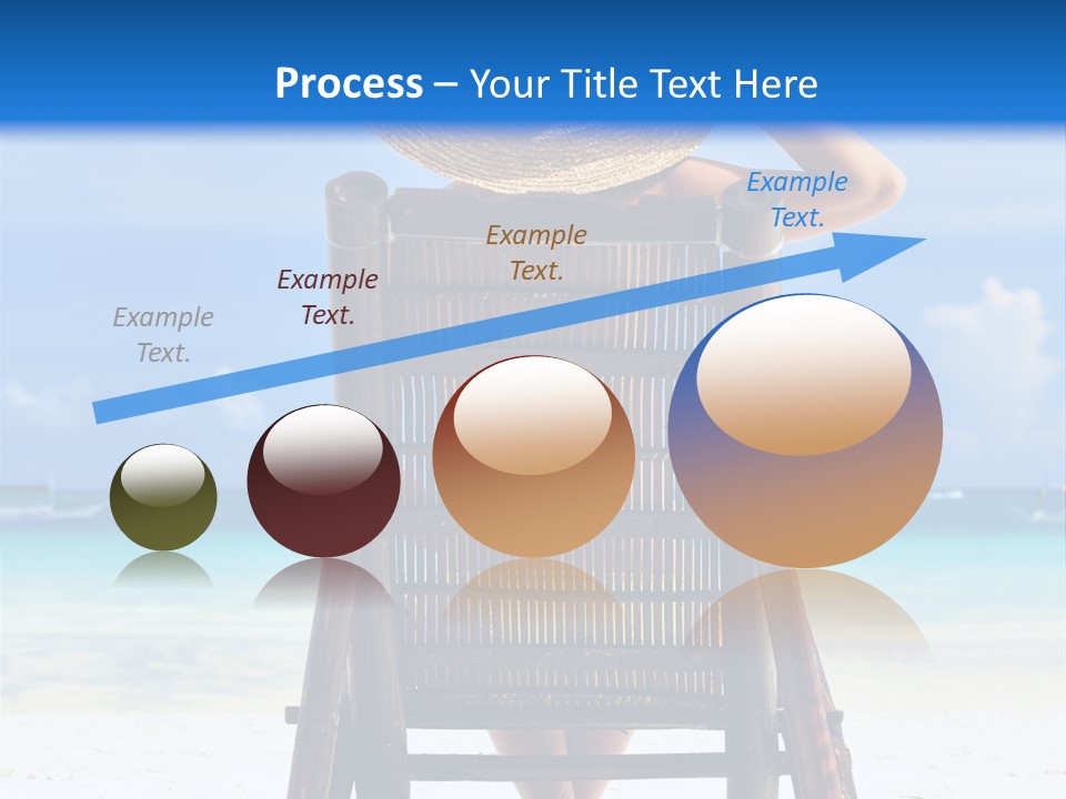 Girl On Beach PowerPoint Template