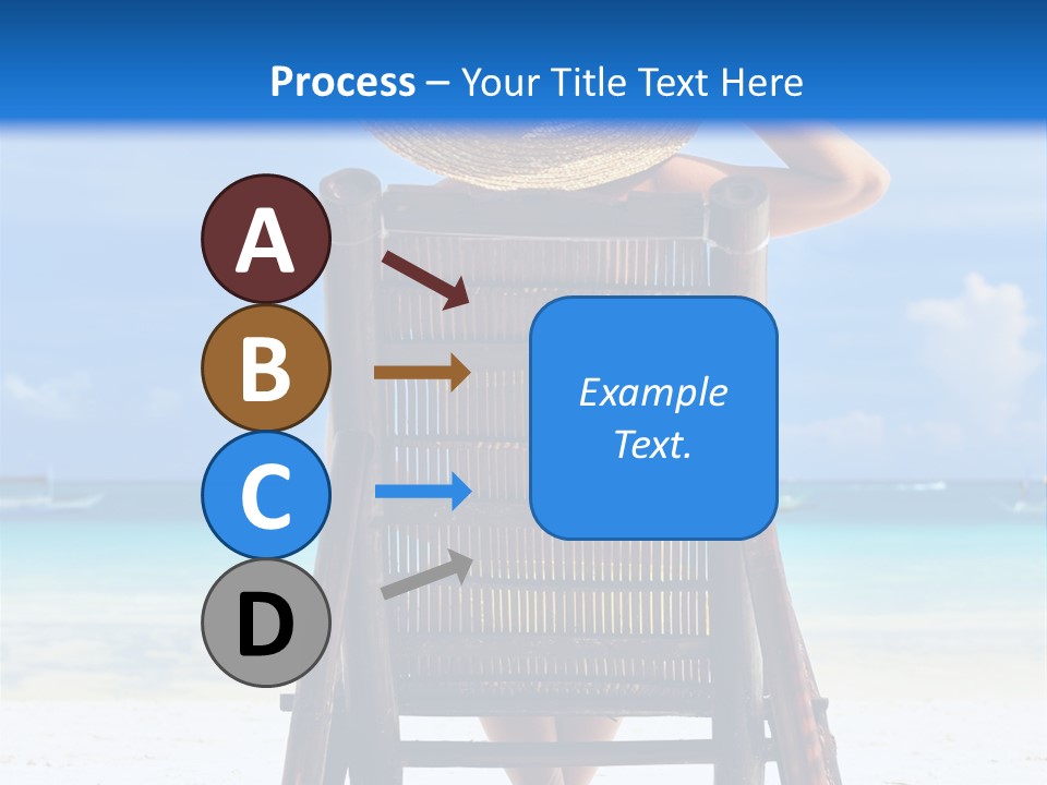 Girl On Beach PowerPoint Template