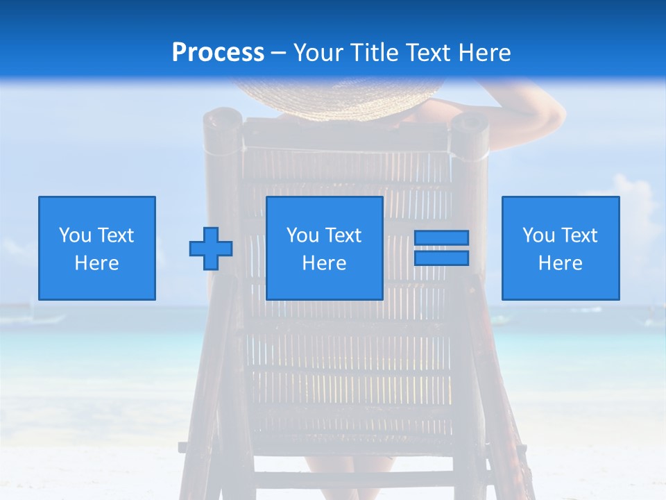 Girl On Beach PowerPoint Template