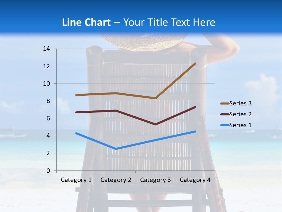 Girl On Beach PowerPoint Template