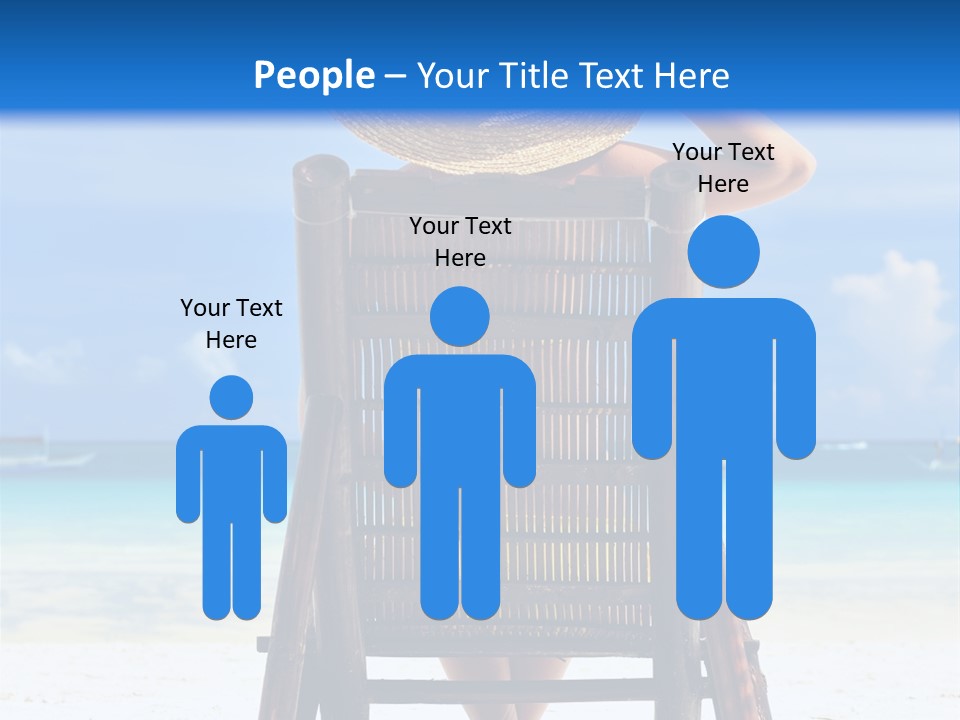 Girl On Beach PowerPoint Template