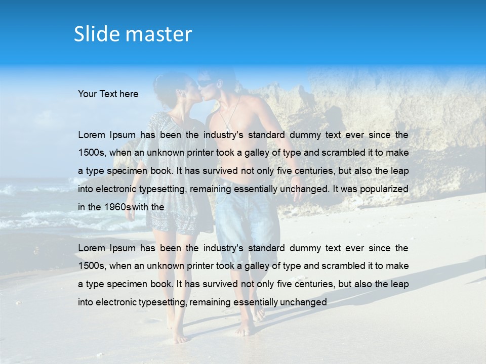 Lady Together Walking PowerPoint Template