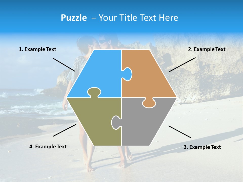 Lady Together Walking PowerPoint Template