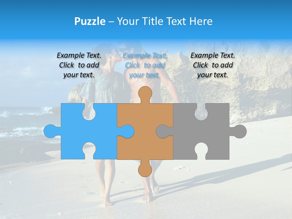 Lady Together Walking PowerPoint Template