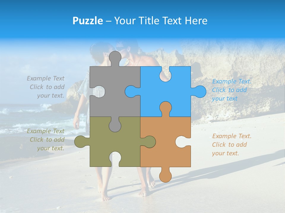 Lady Together Walking PowerPoint Template