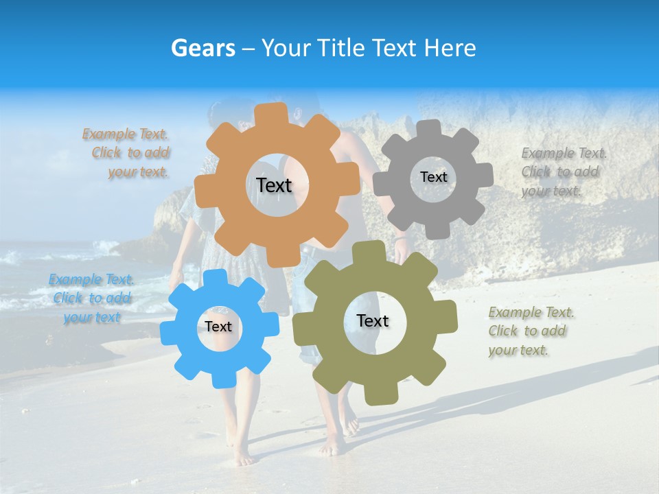 Lady Together Walking PowerPoint Template