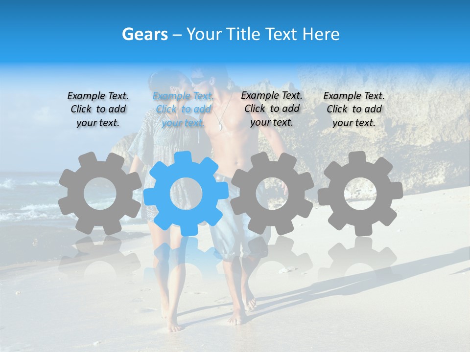 Lady Together Walking PowerPoint Template