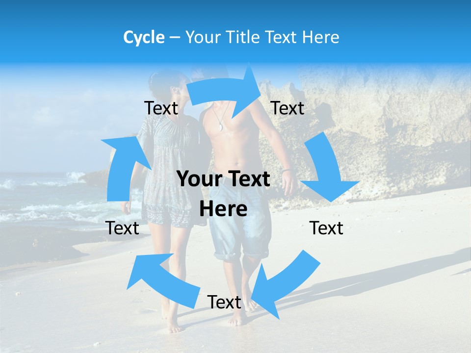 Lady Together Walking PowerPoint Template