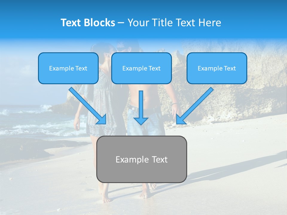 Lady Together Walking PowerPoint Template