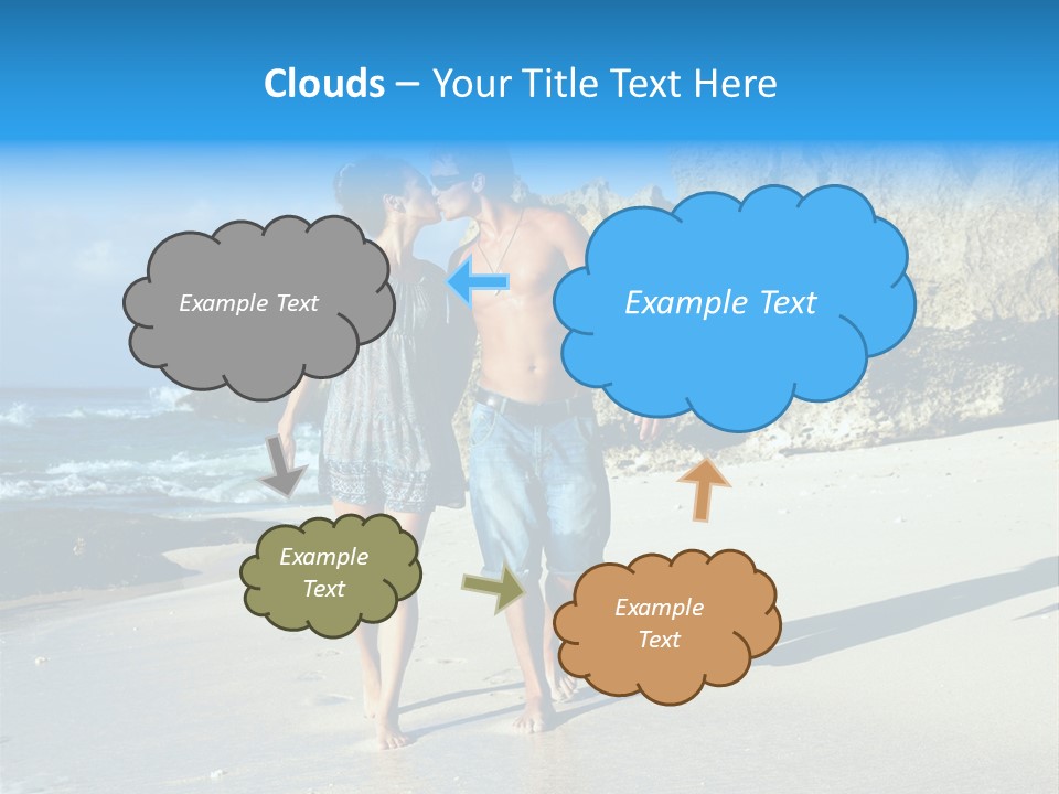 Lady Together Walking PowerPoint Template