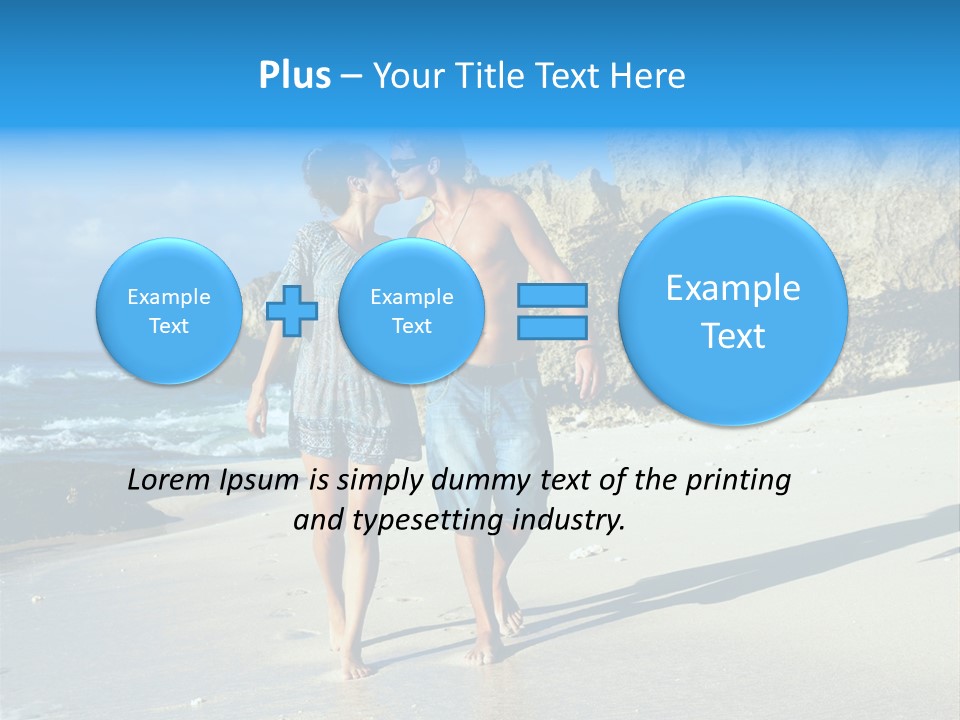 Lady Together Walking PowerPoint Template