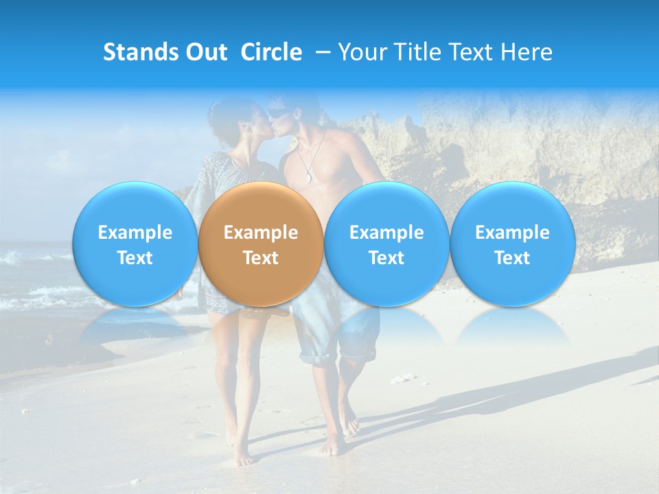 Lady Together Walking PowerPoint Template