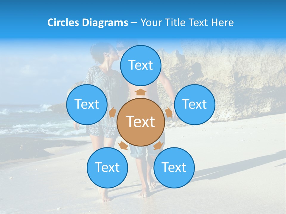 Lady Together Walking PowerPoint Template