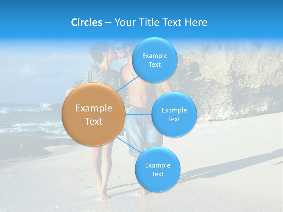 Lady Together Walking PowerPoint Template