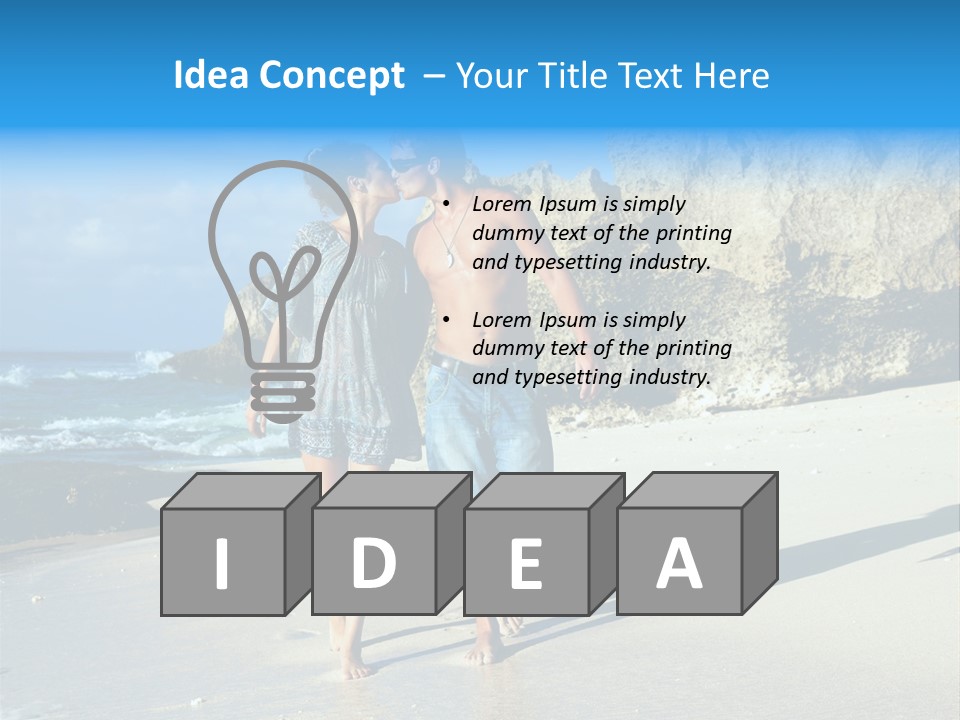 Lady Together Walking PowerPoint Template