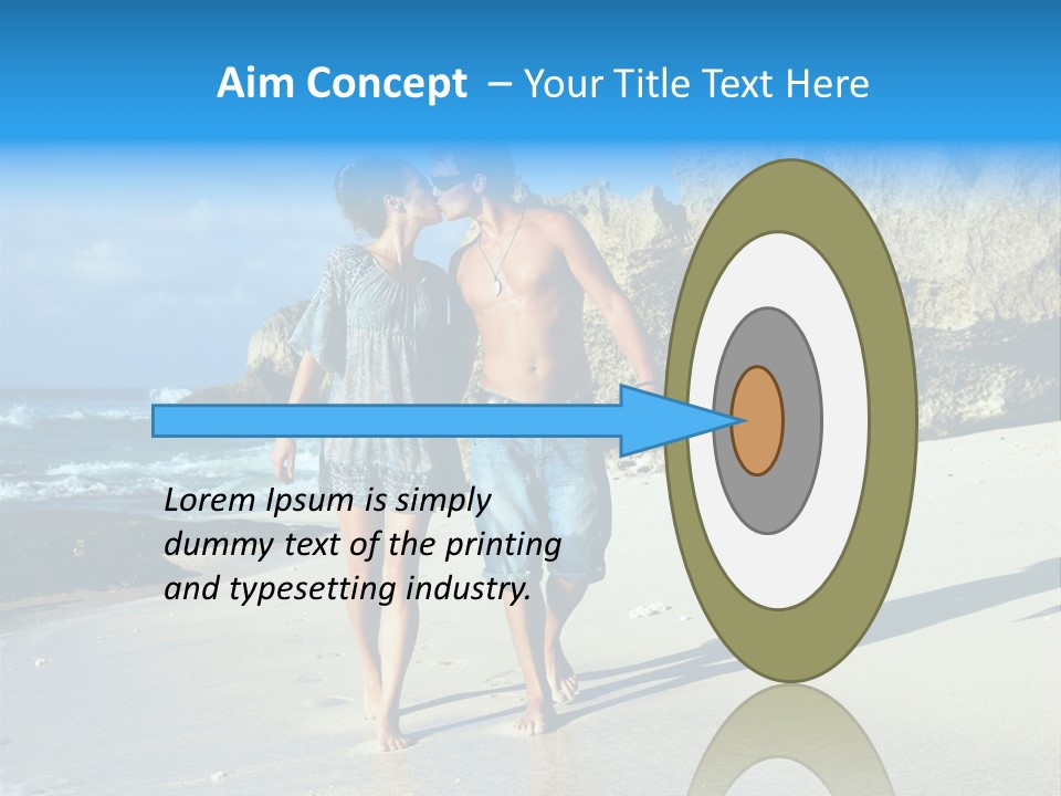 Lady Together Walking PowerPoint Template