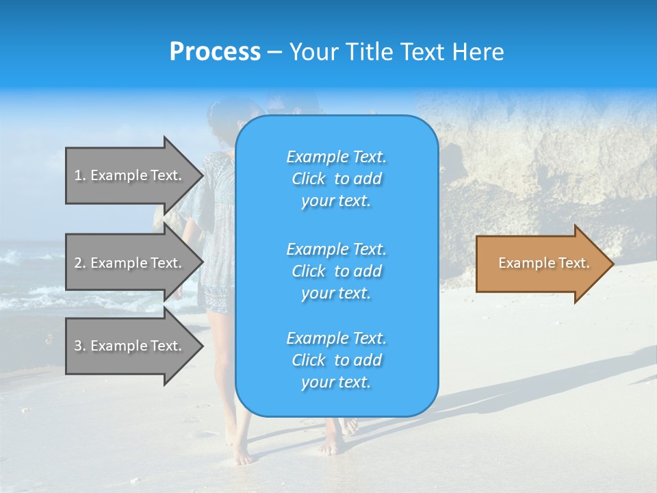 Lady Together Walking PowerPoint Template