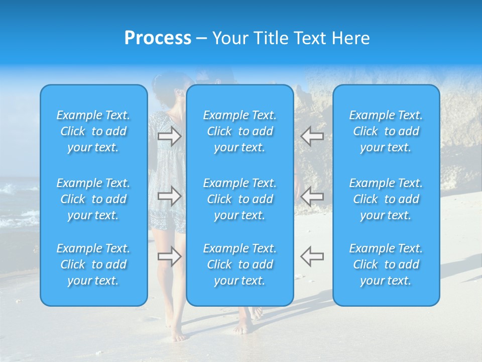 Lady Together Walking PowerPoint Template