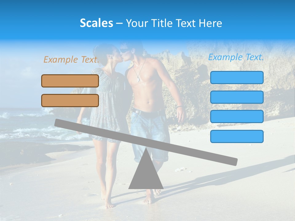 Lady Together Walking PowerPoint Template