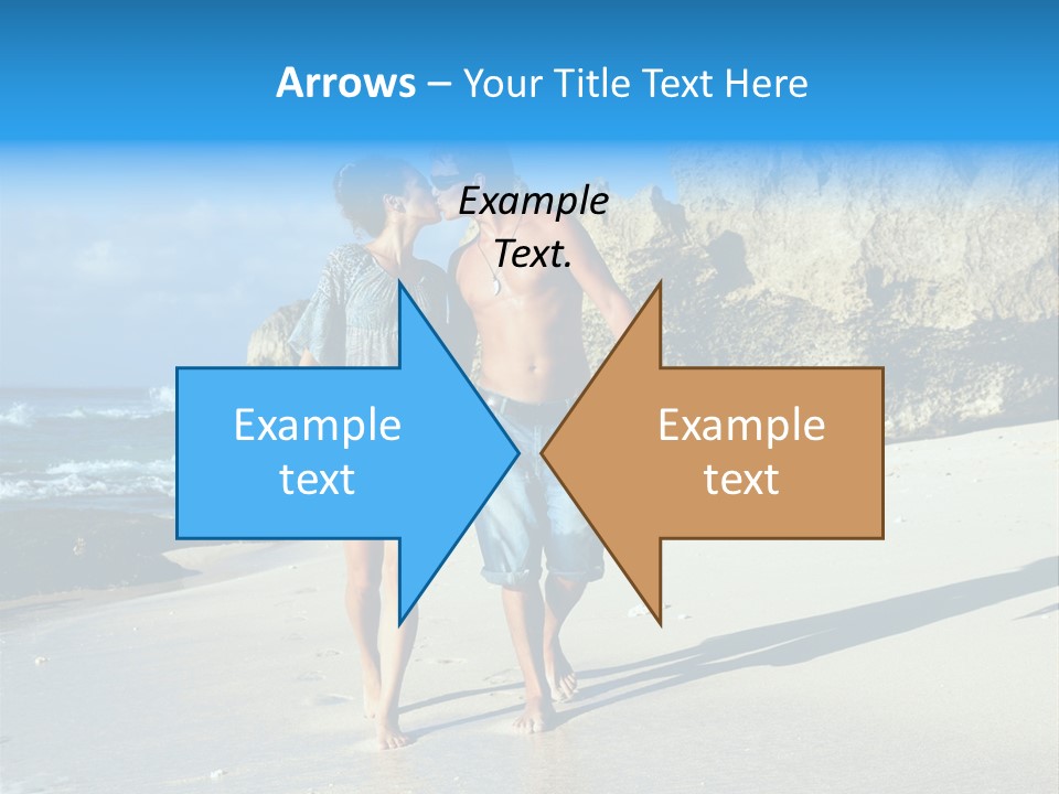 Lady Together Walking PowerPoint Template