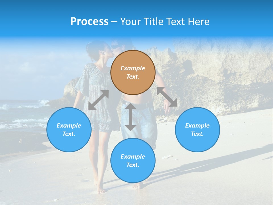 Lady Together Walking PowerPoint Template