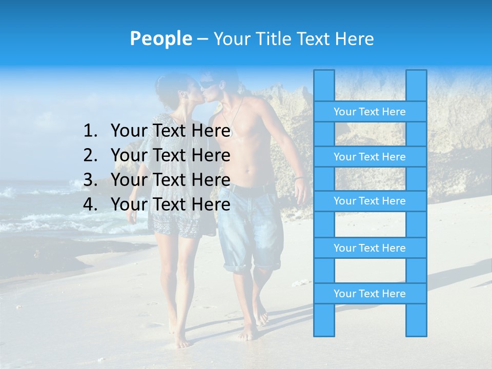 Lady Together Walking PowerPoint Template