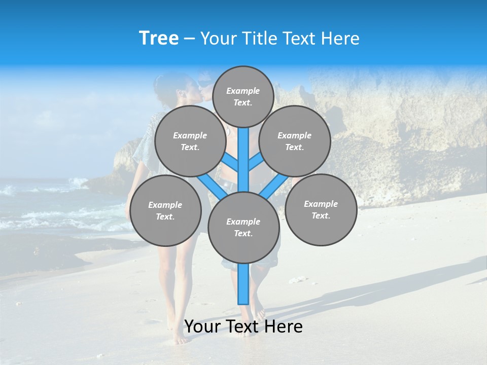 Lady Together Walking PowerPoint Template