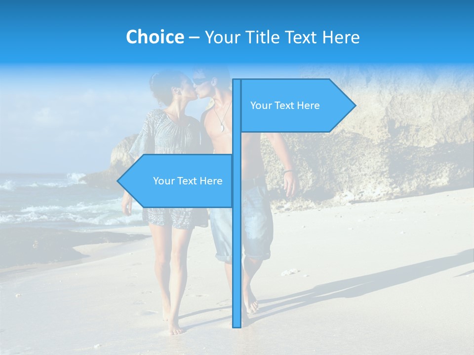 Lady Together Walking PowerPoint Template