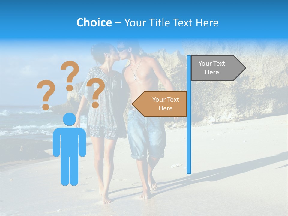 Lady Together Walking PowerPoint Template