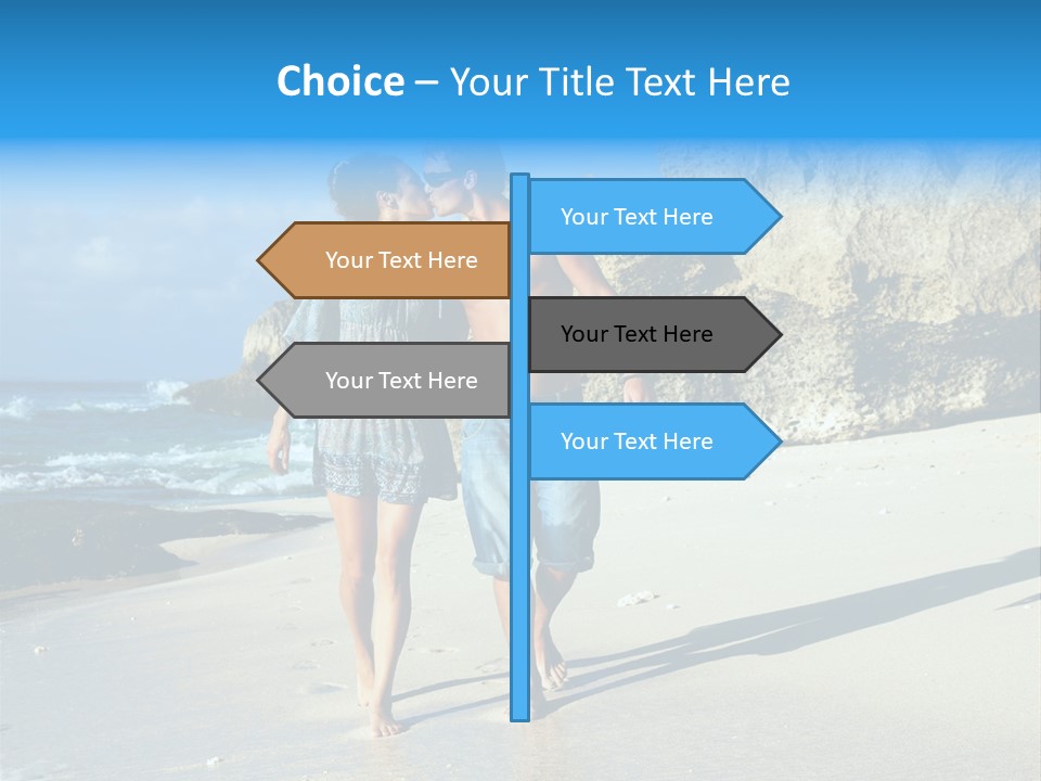 Lady Together Walking PowerPoint Template