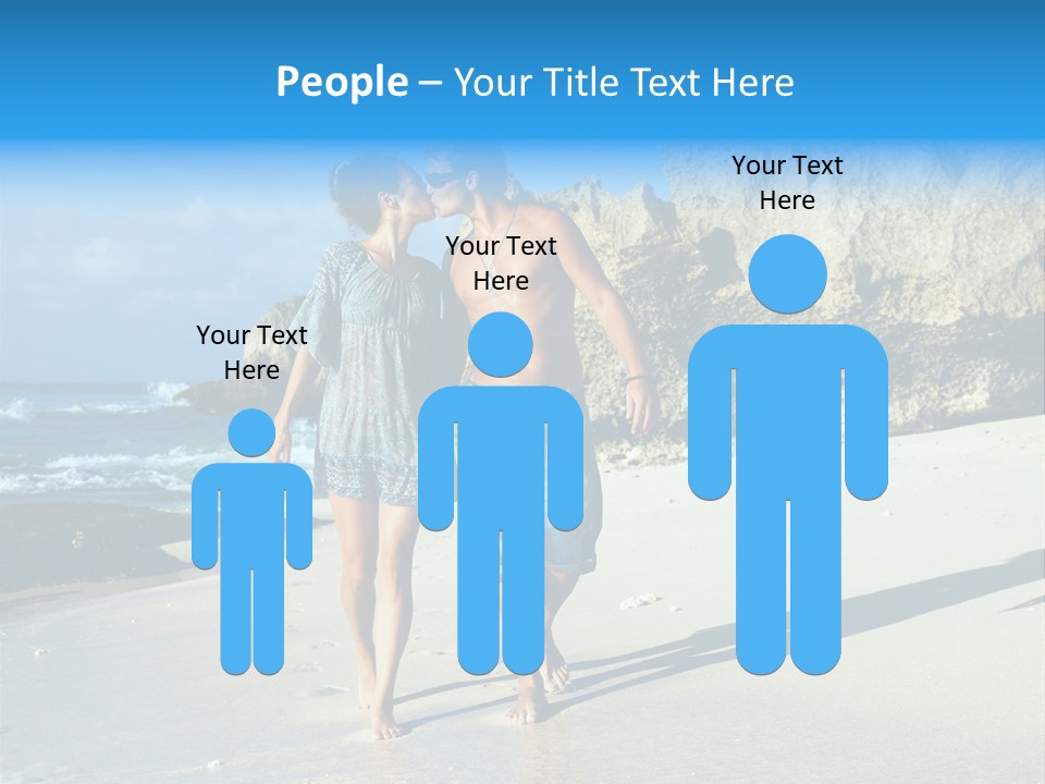 Lady Together Walking PowerPoint Template